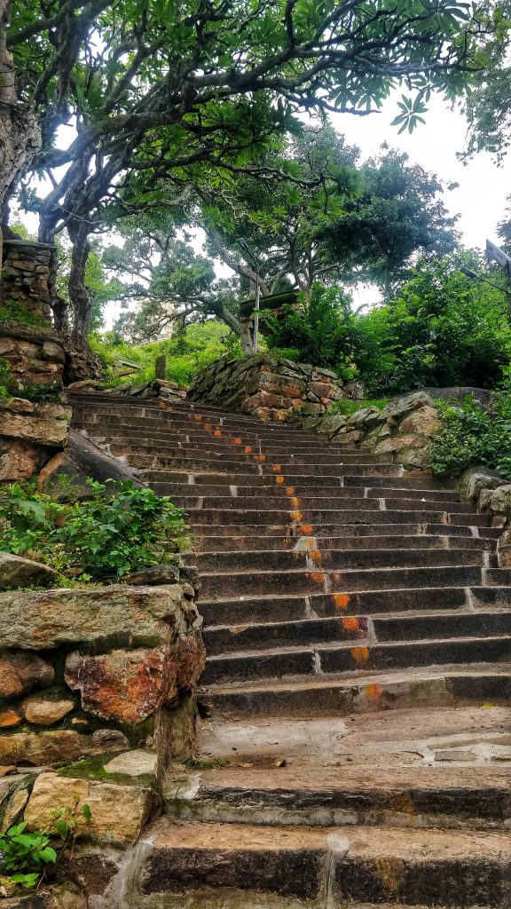 Stairways to Yoga Narasimha temple Melukote