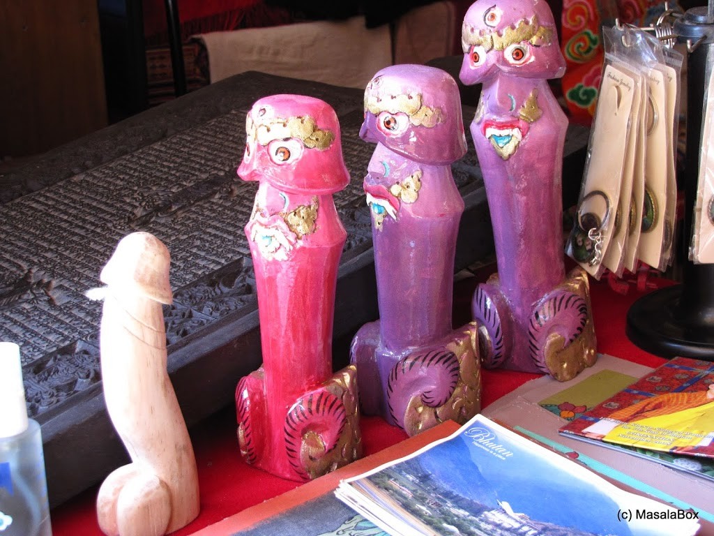 Painted Wooden Phallus