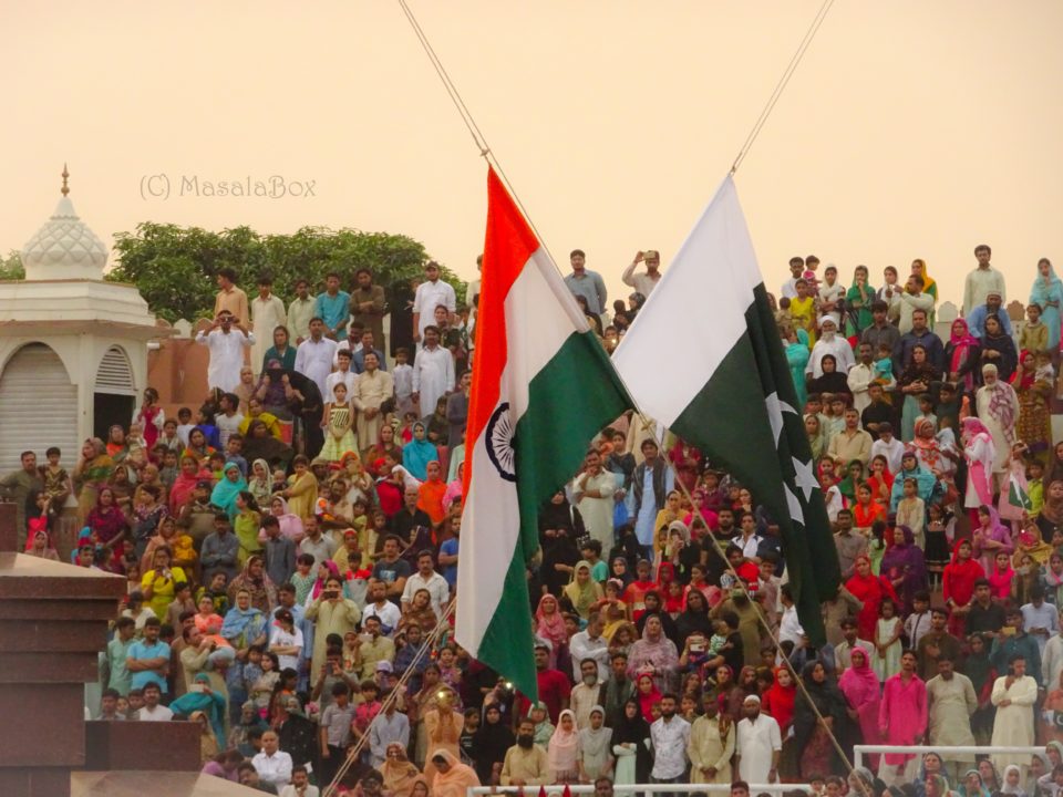 Flags lowered Attari